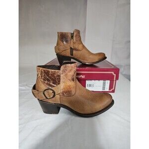 Sonora Ella Taupe Full Grain Ankle Boots Size 8B